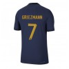 Frankrike Antoine Griezmann #7 Hemmatröja VM 2022 Korta ärmar